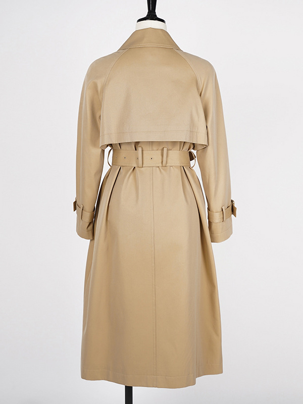 Beige Belted Longline Cape Trench Coat  |  Womens Coats & Jackets Clothing Coats & Jackets