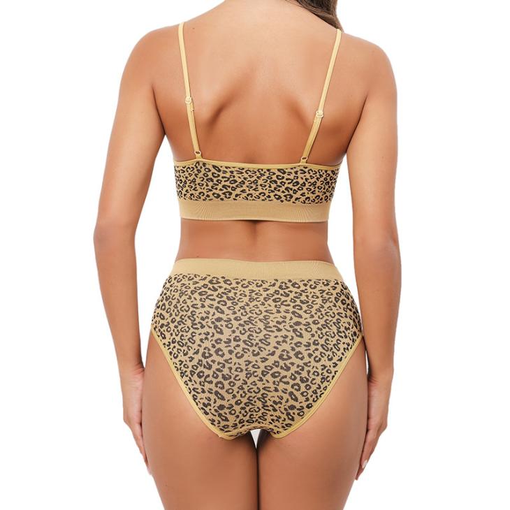 Beige Leopard Print Buckle Bikini Top  |  Womens Swimwear & Beachwear Clothing Swimwear & Beachwear