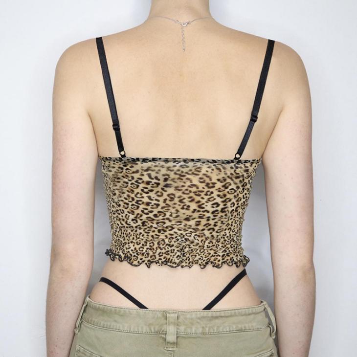 Beige Leopard Print Drape Off Shoulder Top  |  Womens Tops & T-Shirts Clothing Tops & T-Shirts