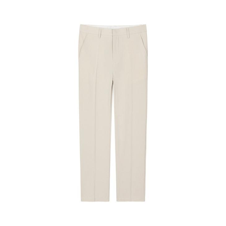 Beige Slim Fit Smart Chino Trousers  |  Mens Chinos Chinos Chinos