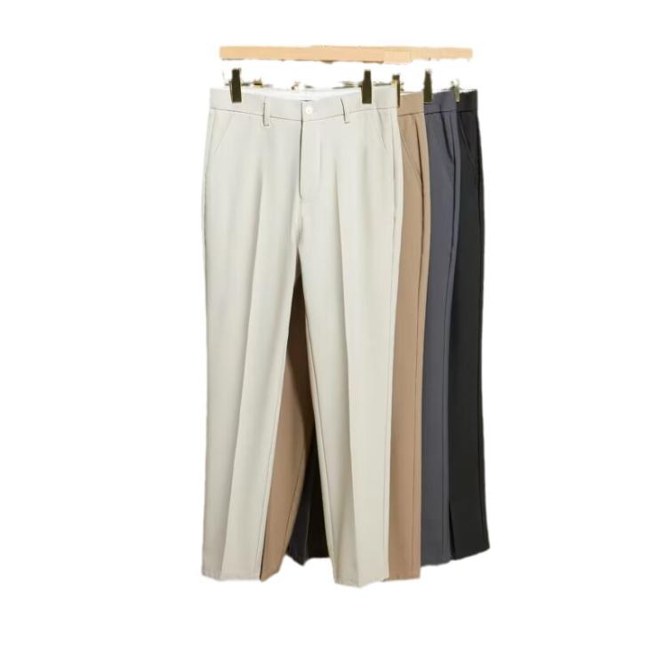 Beige Slim Fit Smart Chino Trousers  |  Mens Trousers Chinos Chinos