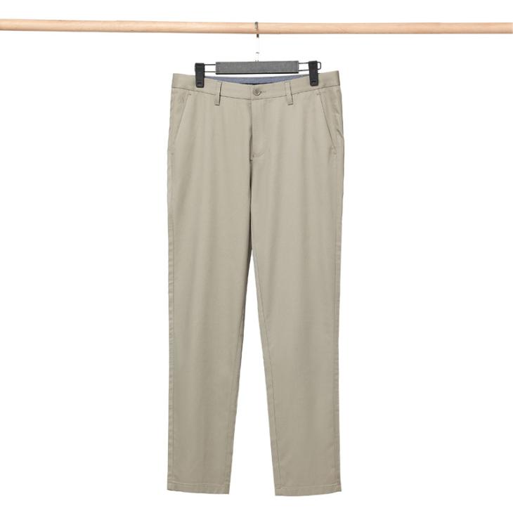 Beige Slim Fit Waffle Textured Trousers  |  Mens Trousers Clothing Mens