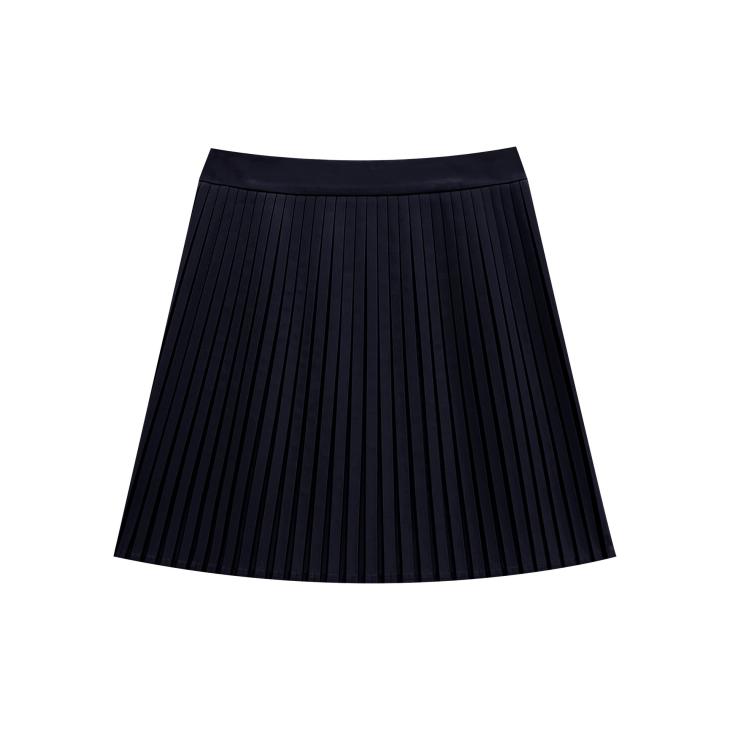 Black Faux Leather Pleated Mini Skirt  |  Womens Skirts Clothing Skirts