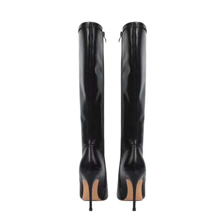 Black Heeled High Leg Boots  |  Womens Boots Boots Boots