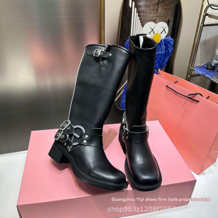 Black High Leg Biker Boots  |  Womens Boots Boots Boots