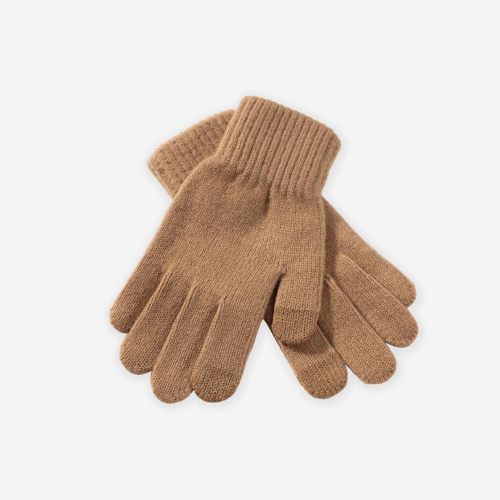 Black Knitted Gloves  |  Mens Scarves & Gloves Accessories Mens