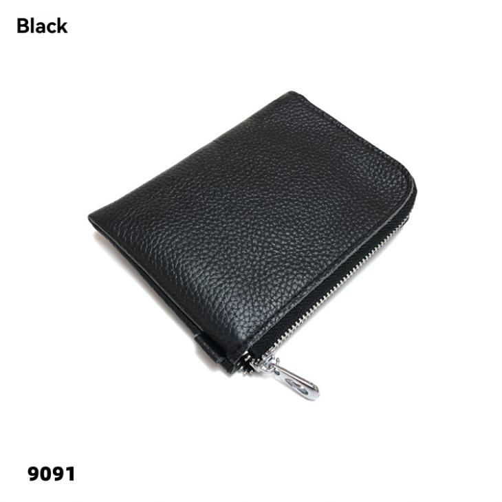 Black Leather Pebbled Wallet  |  Mens Bags & Wallets Accessories Bags & Wallets