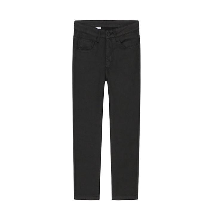 Black Mid Rise Skinny Coated Jeans  |  Womens Jeans Clothing Jeans