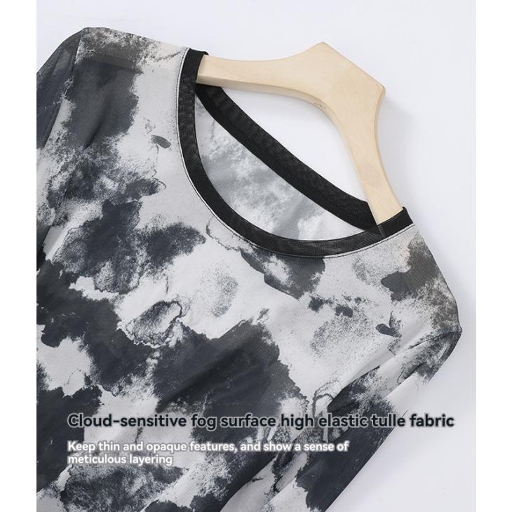 Black Plisse Abstract Blouse  |  Womens Tops & T-Shirts Blouses & Shirts Blouses & Shirts