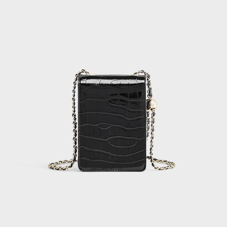 Black Quilted Ri Chain Strap Shoulder Bag  |  Womens Bags, Purses & Luggage Accessories Bags, Purses & Luggage