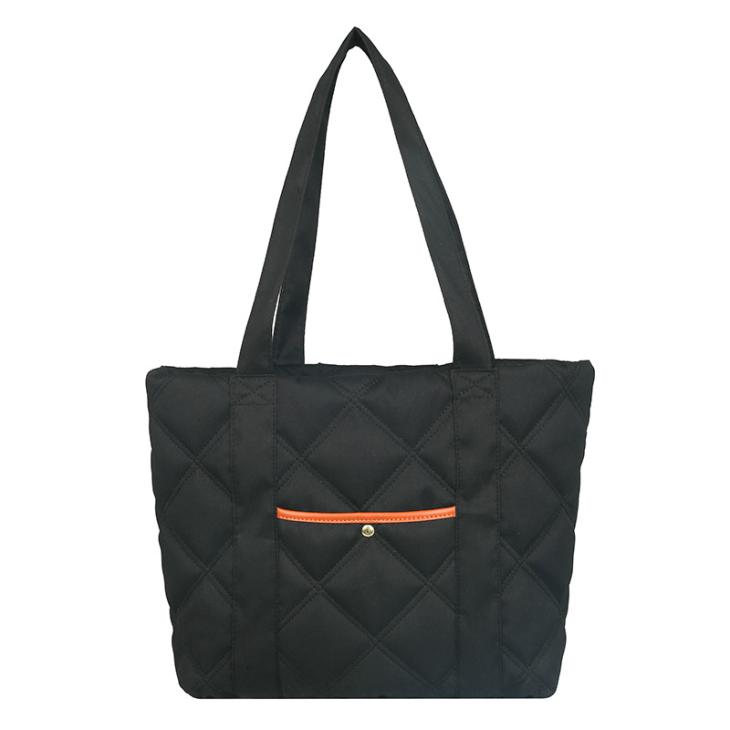 Black Quilted Webbing Shopper Bag  |  Womens Bags, Purses & Luggage Accessories Bags, Purses & Luggage