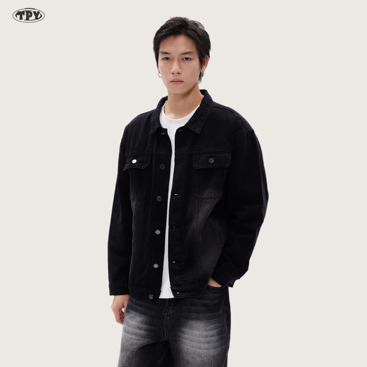 Black Regular Fit Cord Collar Jacket  |  Mens Coats & Jackets Clothing Coats & Jackets