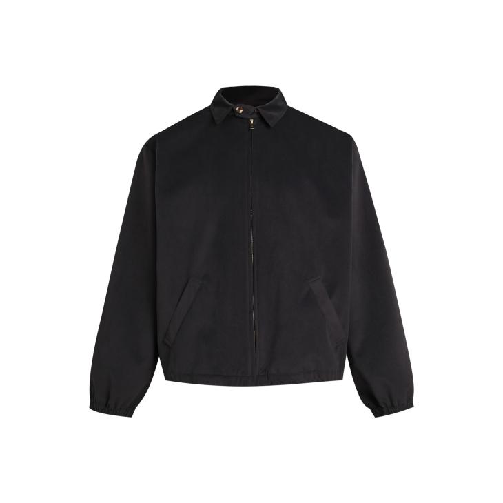 Black Regular Fit Harrington Jacket  |  Mens Coats & Jackets Clothing Coats & Jackets