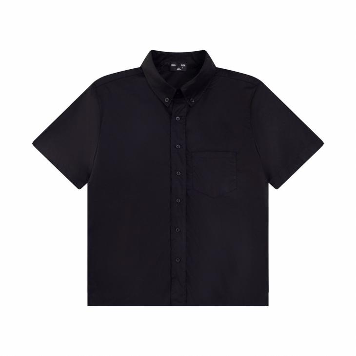 Black Regular Fit Laundered Shirt  |  Mens Shirts Clothing Essentials