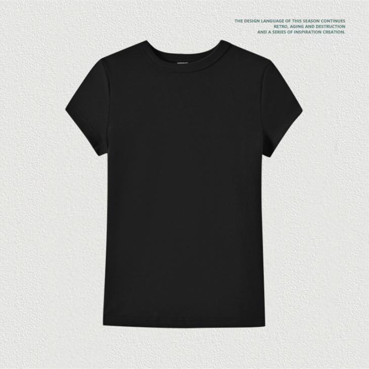 Black Ribbed High Neck T-Shirt  |  Womens Tops & T-Shirts Clothing T-Shirts & Vests