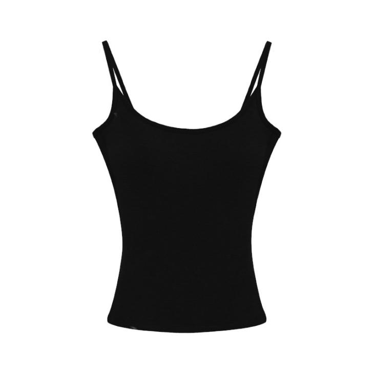 Black Ribbed Scoop Back Cami Top  |  Womens Tops & T-Shirts Clothing Tops & T-Shirts