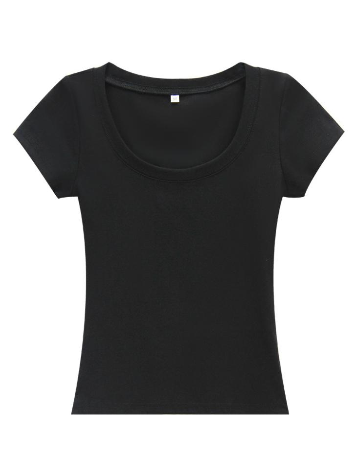 Black Ribbed Scoop Neck Vest Top  |  Womens Tops & T-Shirts Clothing T-Shirts & Vests