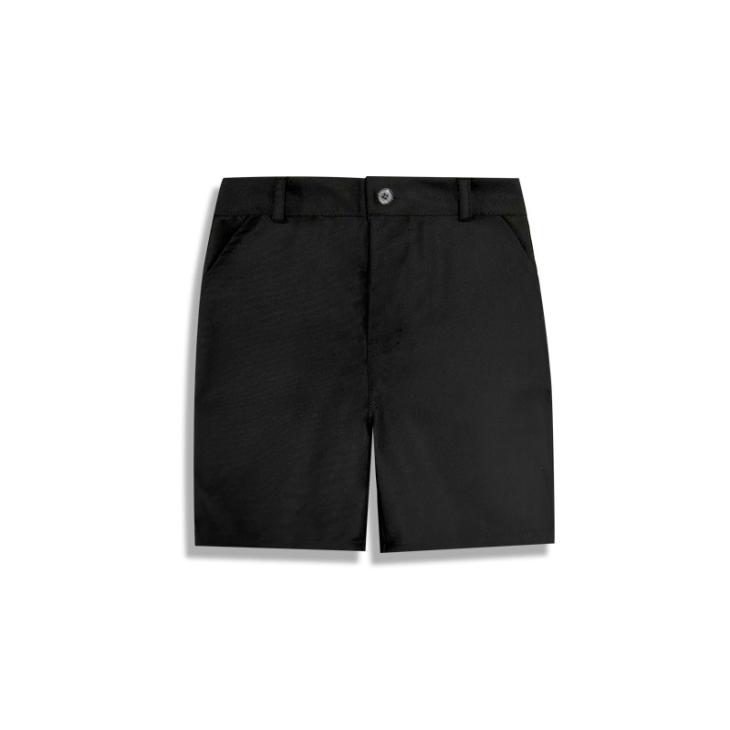 Black Slim Fit Belted Chino Shorts  |  Mens Shorts Clothing Mens