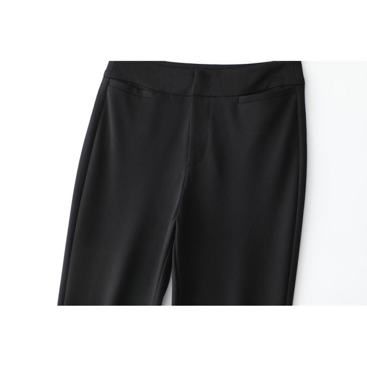 Black Slim Fit Ponte Trousers  |  Womens Trousers Clothing Trousers