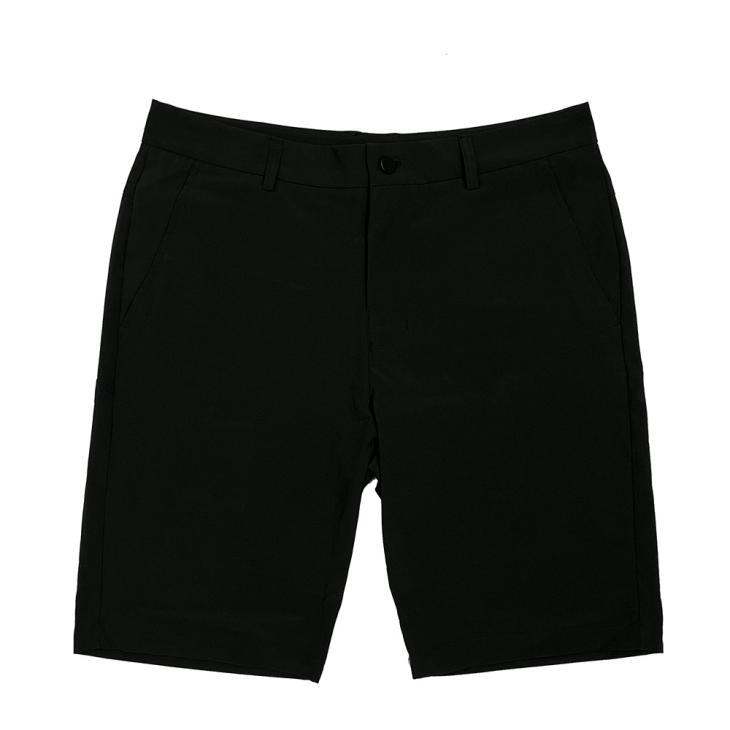 Black Slim Fit Waffle Shorts  |  Mens Shorts Clothing Mens