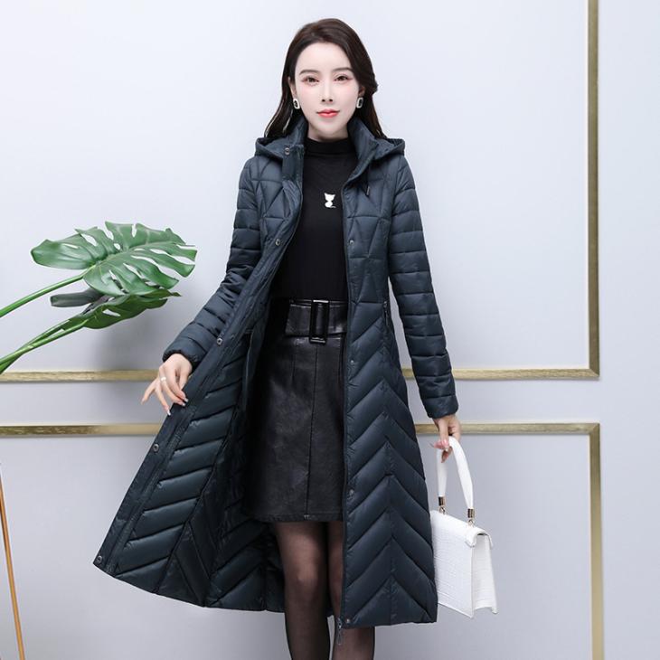 Black Slim Longline Padded Coat  |  Womens Coats & Jackets Clothing Coats & Jackets