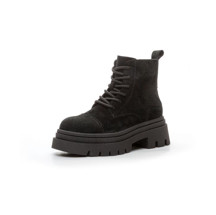 Black Suede Lace Up Boots  |  Womens Boots Boots Boots