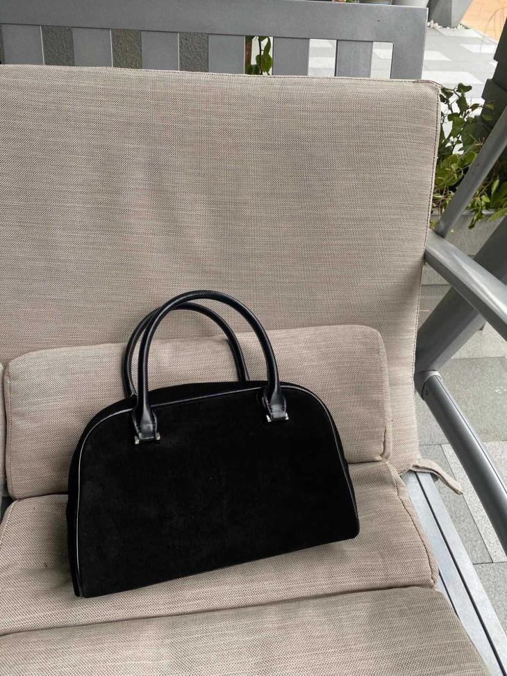 Black Suedette Lock Detail Tote Bag  |  Womens Bags, Purses & Luggage Accessories Bags, Purses & Luggage