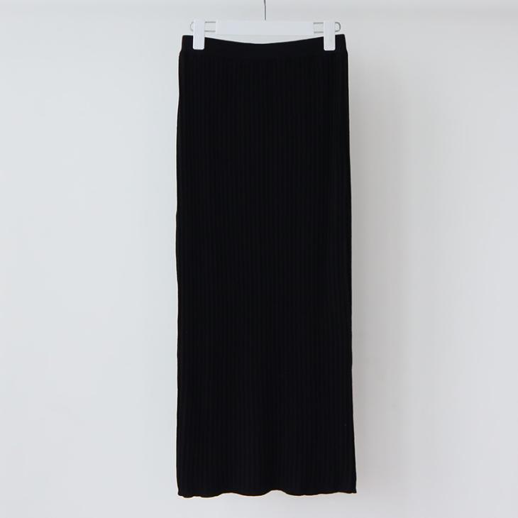 Black Textured Seamless Midi Skirt  |  Womens Co-Ord Sets Clothing Co-Ord Sets