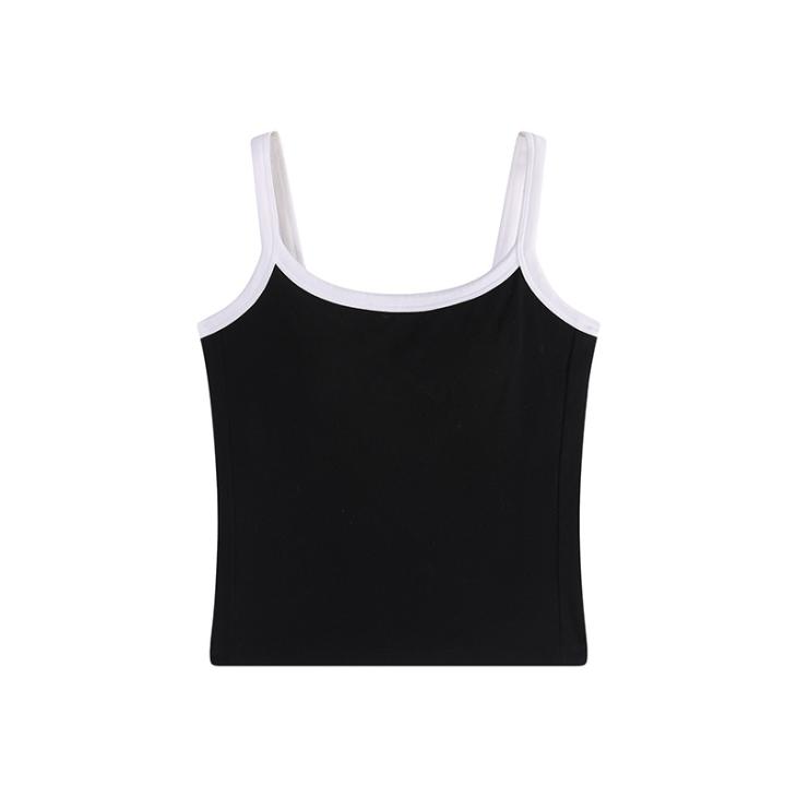 Black Tipped Cami Top  |  Womens Tops & T-Shirts Clothing Tops & T-Shirts