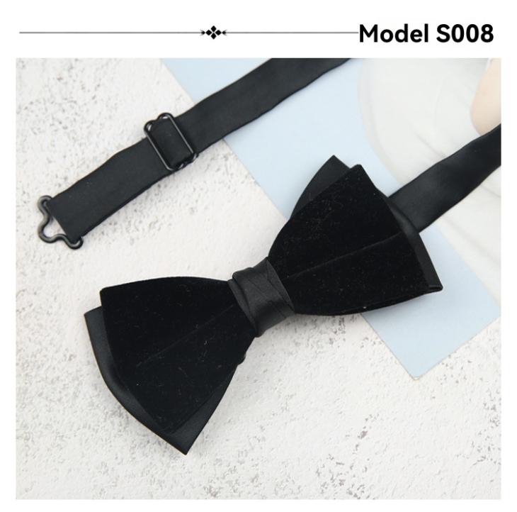 Black Velvet Oversized Bow Tie  |  Mens Ties Accessories Mens