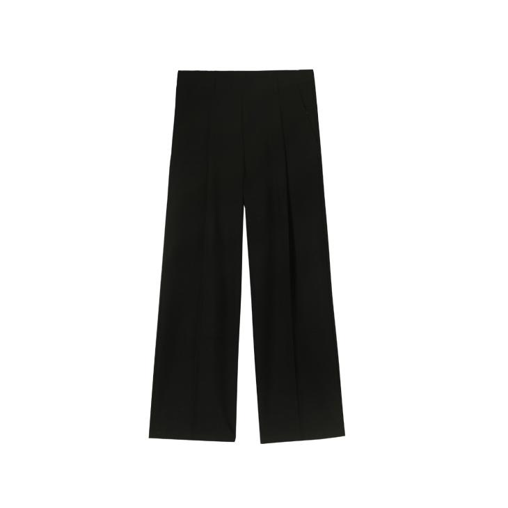 Black Wide Leg Trousers  |  Womens Trousers Clothing Trousers