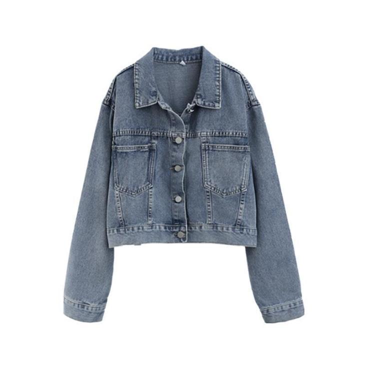 Blue Cropped Denim Jacket  |  Womens Coats & Jackets Clothing Coats & Jackets