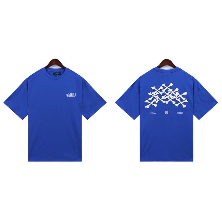 Blue Oversized Fit Graphic Print T-Shirt  |  Mens T-Shirts & Vests Clothing Mens