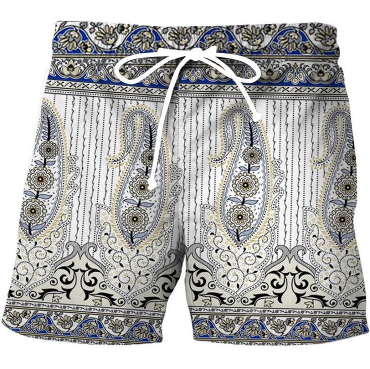 Blue Paisley Belted Shorts  |  Womens Shorts Clothing Co-Ord Sets