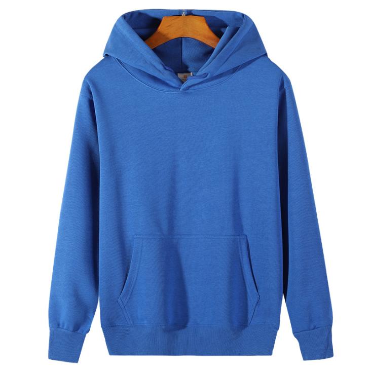 Blue Regular Fit Loopback Hoodie  |  Mens Matching Sets Clothing Essentials