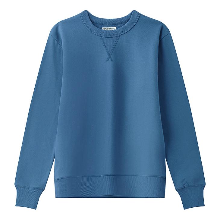 Blue Regular Fit Stitched Sweatshirt  |  Mens Loungewear Clothing Essentials