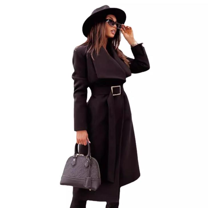 Brown Belted Wrap Coat  |  Womens Coats & Jackets Clothing Coats & Jackets