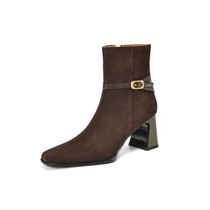 Brown Block Heel Boots  |  Womens Boots Boots Boots