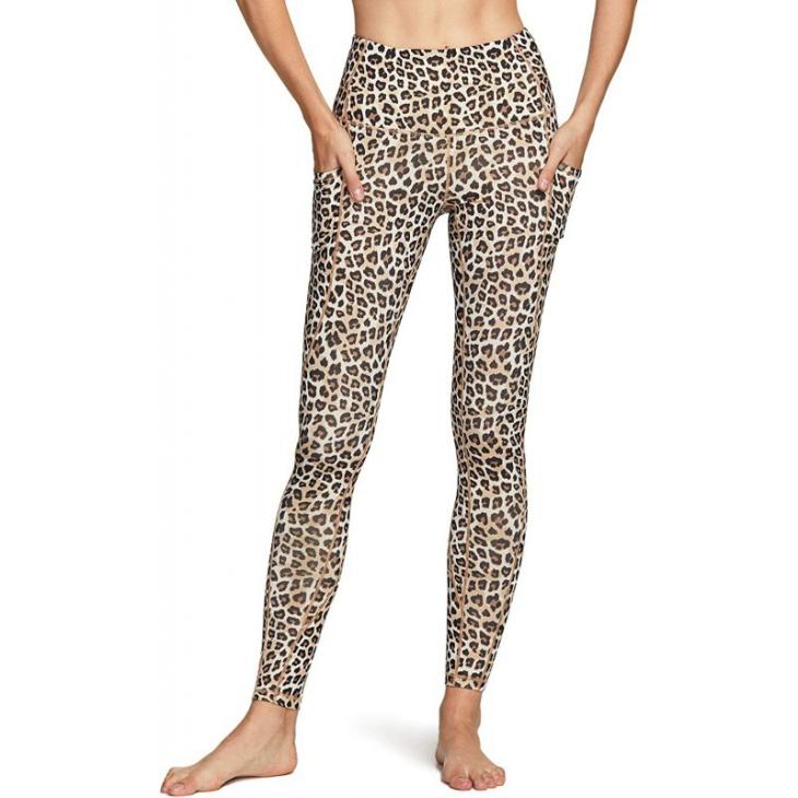 Brown High Waisted Leopard Leggings  |  Womens Leggings & Joggers Clothing Leggings & Joggers