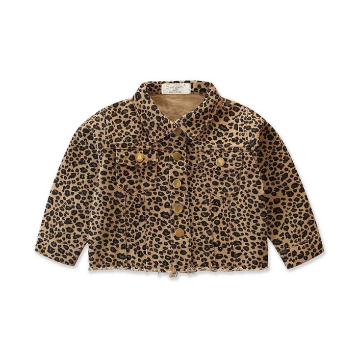 Brown Leopard Cropped Denim Shirt  |  Womens Blouses & Shirts Blouses & Shirts Blouses & Shirts