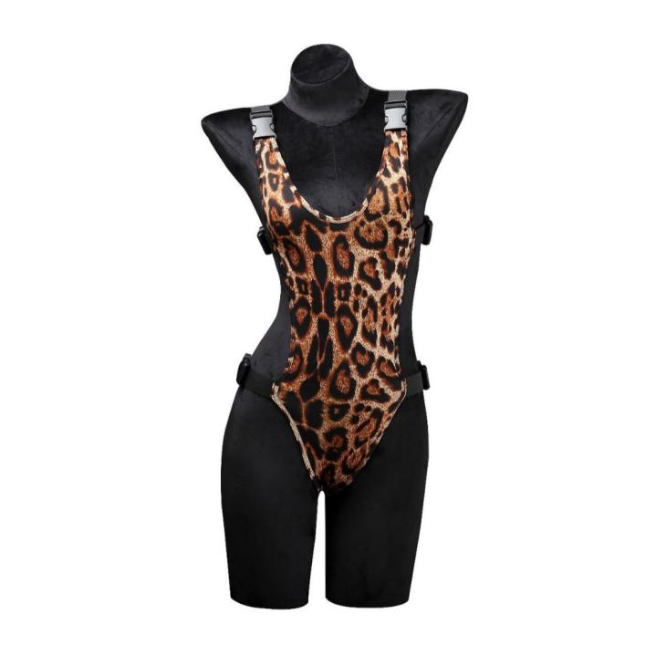 Brown Leopard Print V-Neck Bodysuit  |  Womens Tops & T-Shirts Clothing Tops & T-Shirts