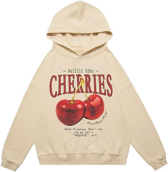 Cream Cherry California Graphic Sweatshirt  |  Womens Loungewear Clothing Hoodies & Sweats