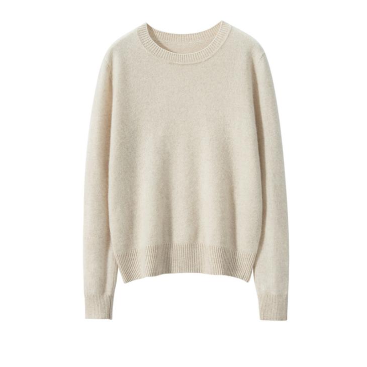 Cream Fine Knit Long Sleeve Top  |  Womens Tops & T-Shirts Clothing Jumpers & Cardigans