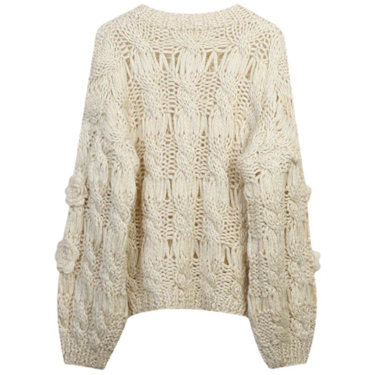 Cream Fringe Knit Jumper  |  Womens Jumpers & Cardigans Clothing Jumpers & Cardigans