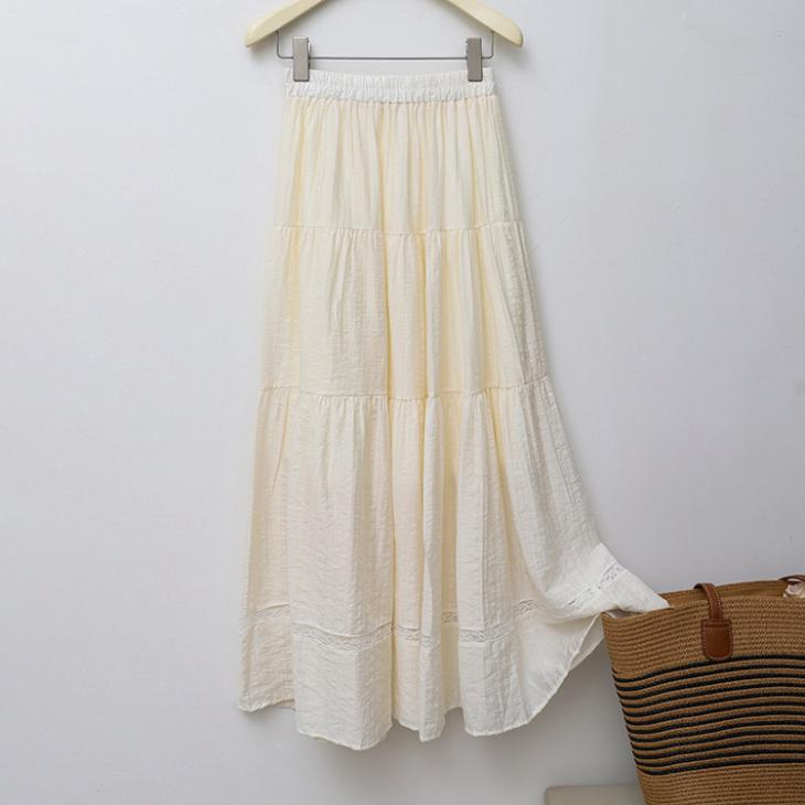 Cream Glitter Tiered Beach Maxi Skirt  |  Womens Swimwear & Beachwear Clothing Swimwear & Beachwear