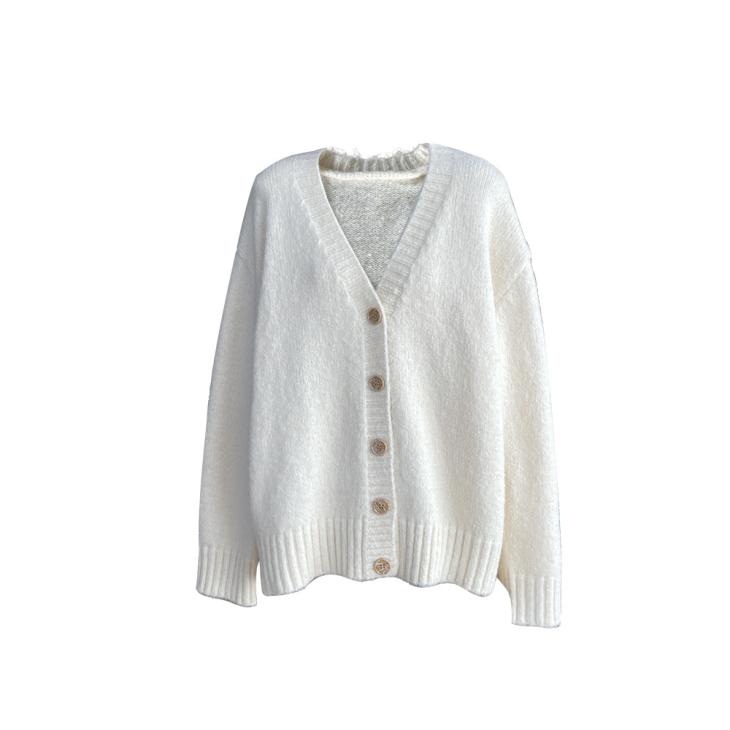 Cream Mid Length Button Up Cardigan  |  Womens Jumpers & Cardigans Clothing Jumpers & Cardigans