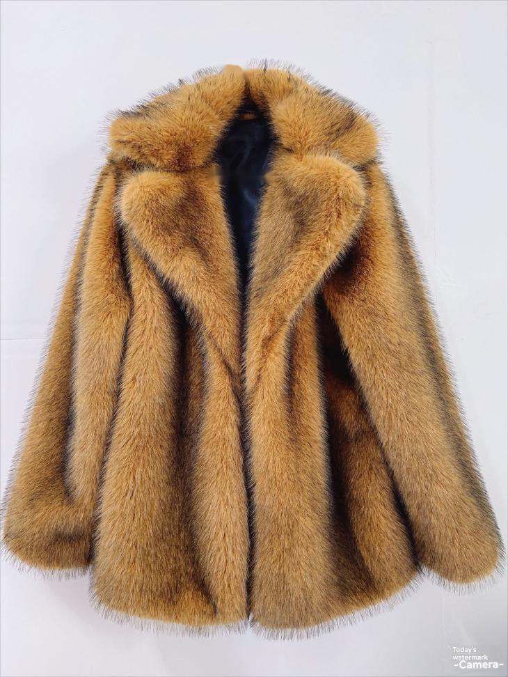 Cream Mid Length Faux Fur Coat  |  Womens Coats & Jackets Clothing Coats & Jackets