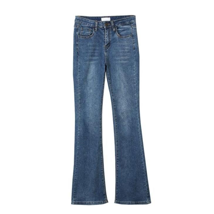 Dark Blue Tummy Hold Flare Jeans  |  Womens Jeans Clothing Jeans