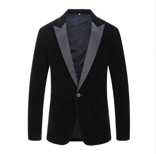 Dark Blue Velvet Tux Jacket  |  Mens Coats & Jackets Clothing Coats & Jackets