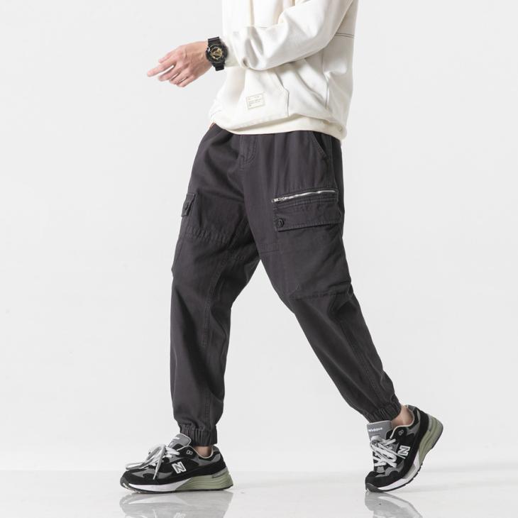 Dark Grey Regular Fit Cargo Trousers  |  Mens Cargos Cargos Cargos